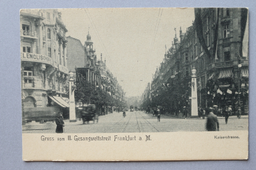 Ansichtskarte AK Frankfurt Main 1900-1910 Gruss vom II Gesangwettstreit Kaiserstrasse  Architektur Ortsansicht Hessen